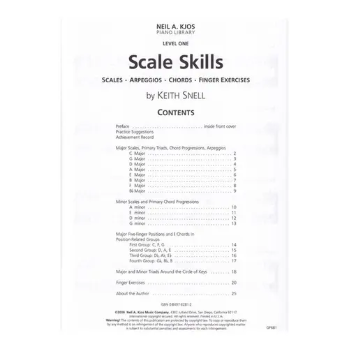 Scale Skills - Level 1