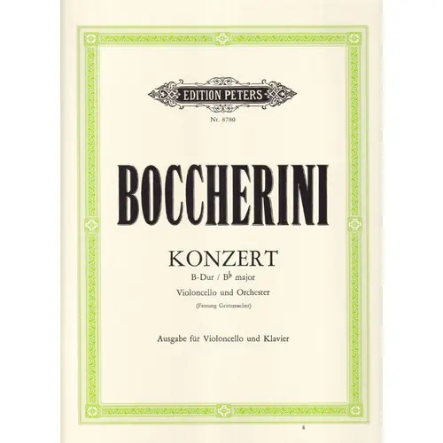 Konzert B-Dur - Violoncello Und Orchester