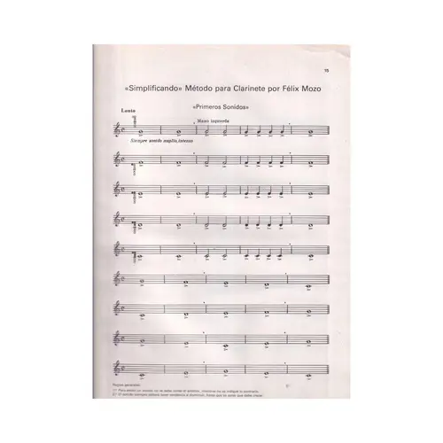 Método De Clarinete - Vol.1