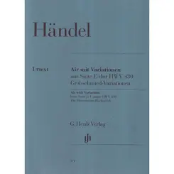 Air With Variations From Suite In E Major Hwv 430 - The Harmonious Blacksmith - Urtext