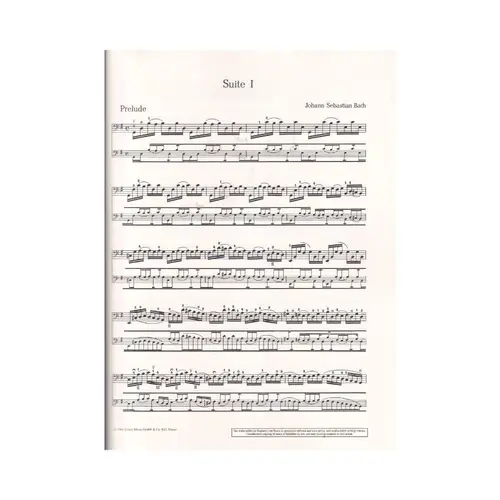 Sechs Suiten fur violoncello solo (Rev. Mainardi)