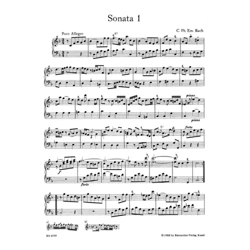 The Six Prussian Sonatas Wq 48