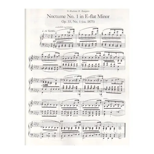 Nocturnes And Barcarolles For Piano Solo