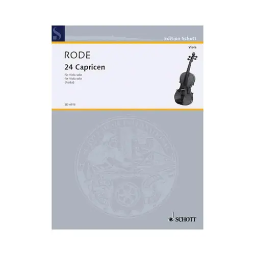 24 Capricen For Viola Solo