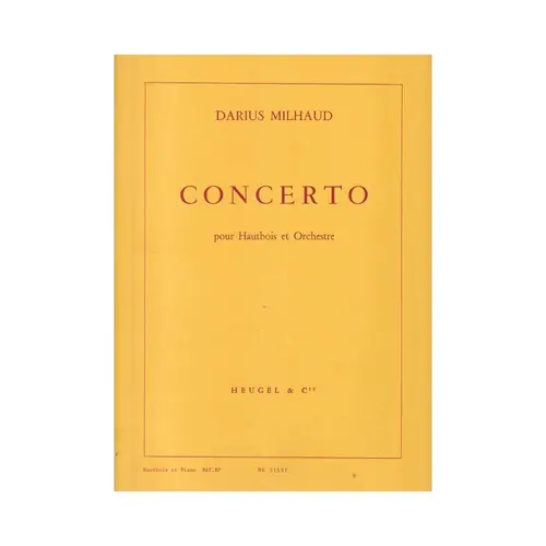 Concerto Pour Hautbois Et Orchestre