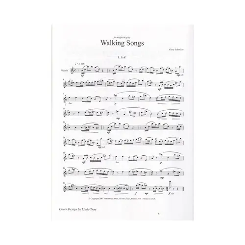Walking Songs For Solo Piccolo