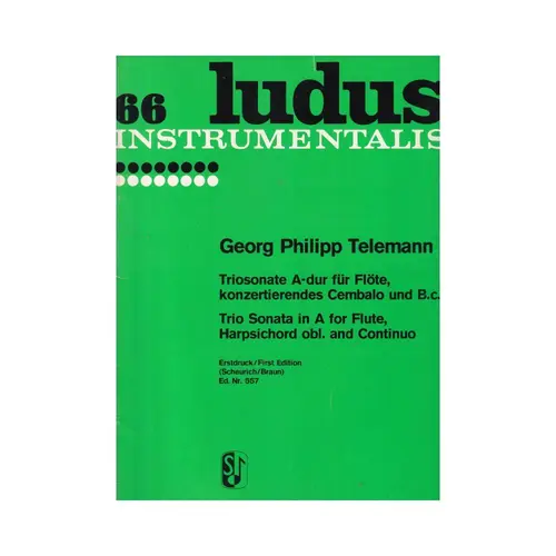 Triosonate A Dur Fur Flote, Cembalo Und. Basso Cont.  - Ludus 66