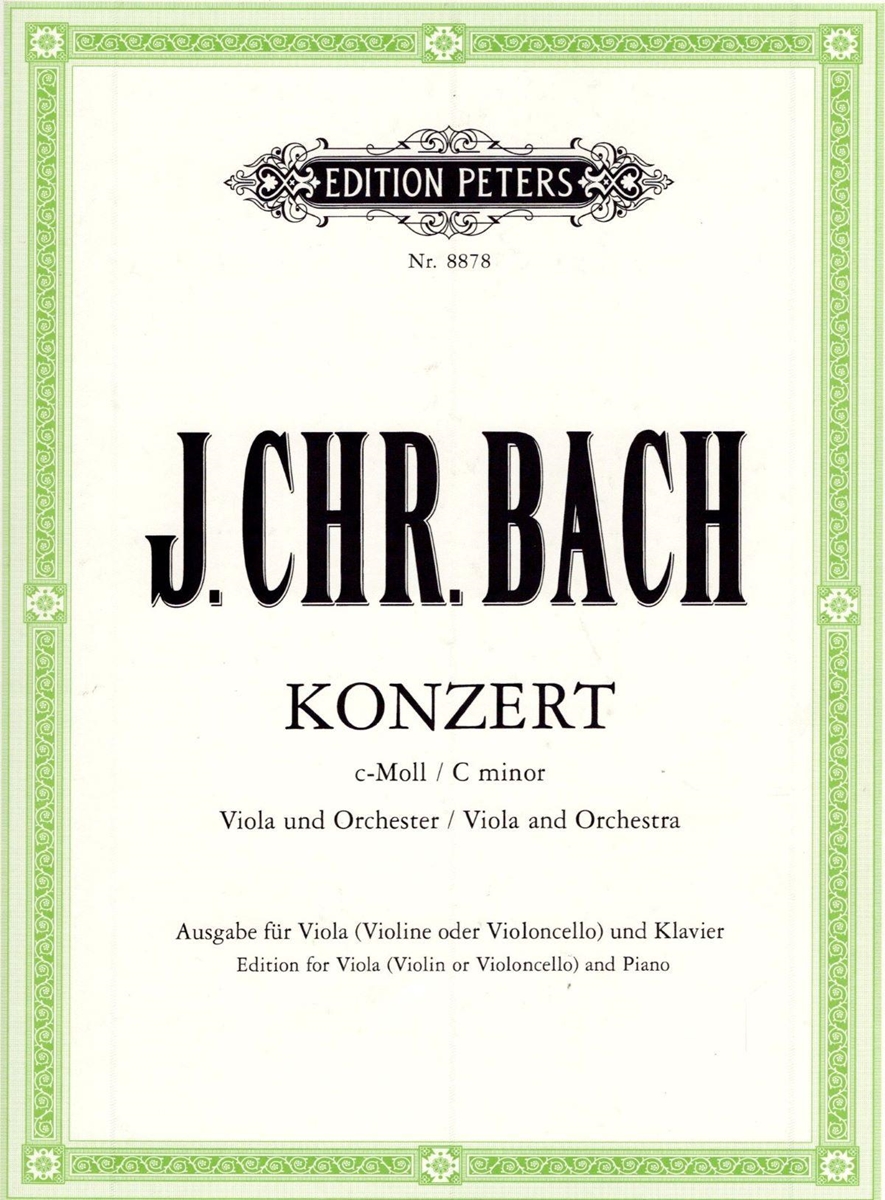 Konzert für Viola und Orchester c-Moll Violine/Violoncello und Klavier Ausgabe für Viola 