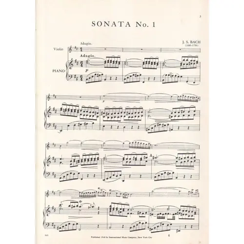Six Sonatas - V.1 N.1,2,3   S.1014/5/6  (Edição Antiga)