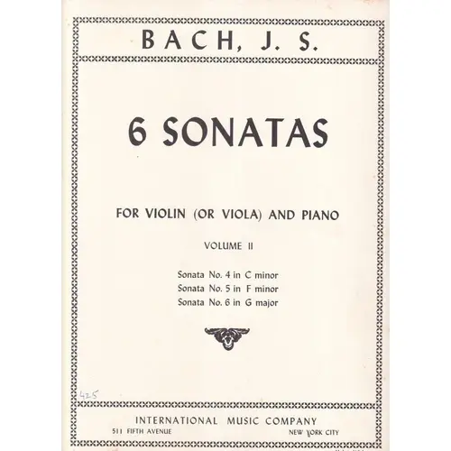 6 Sonatas For Viola - Vol.2 (S.1017/8/9)