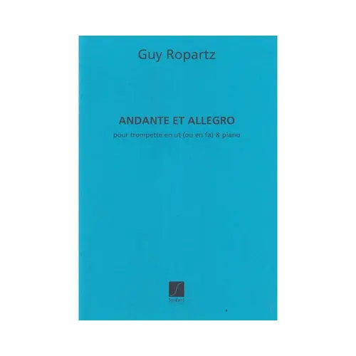 Andante Et Allegro Pour Trompette En Ut On En Fa E Piano