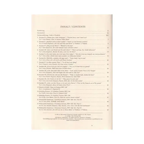 Violin solos from the sacred vocal works