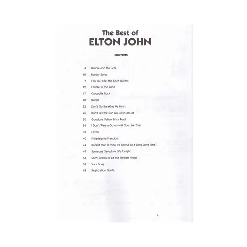 The Best Of Elton John - Ez Play Today 171