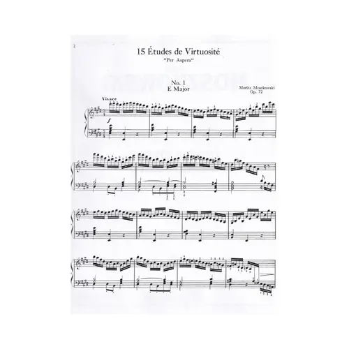 Fiften Études De Virtuosité - Op.72
