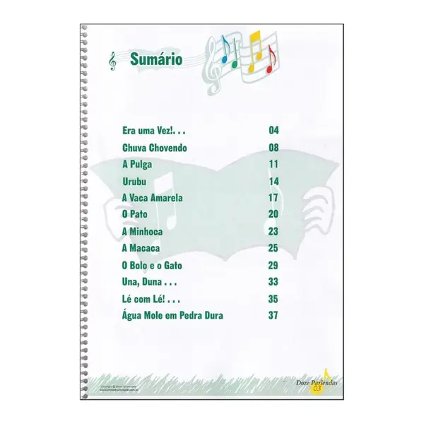 Doze Parlendas Para Coro Infantil