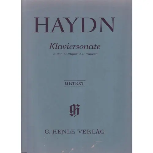 Klaviersonate G Dur - Urtext