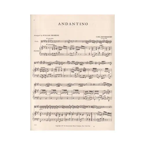 Andantino In A Maj.