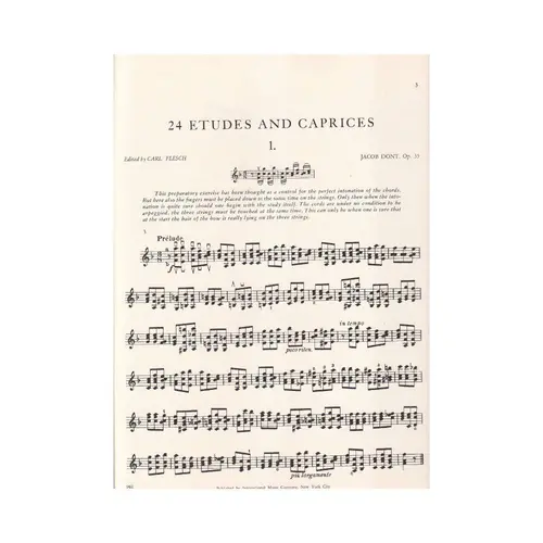 24 Etudes And Caprices - Op.35    (C.Flesch)