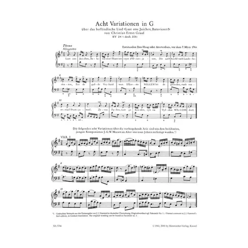 Variations for piano