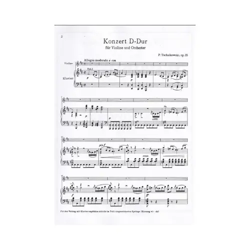 Violin Concerto , Opus 35 in D Major