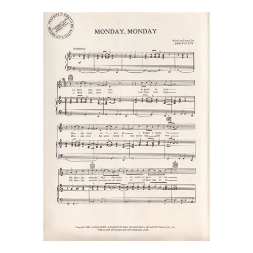 Monday, Monday