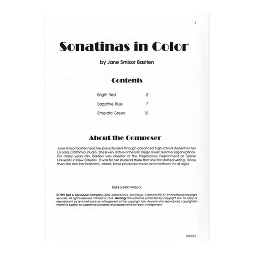 Sonatinas In Color
