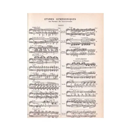 Etudes Symphoniques - Op.13 - Revisão A. Cortot  (Edição Antiga)