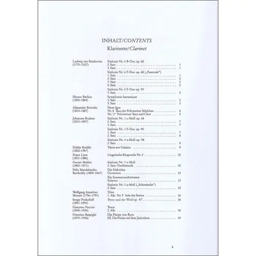 Orchester Probespiel - Clarinet