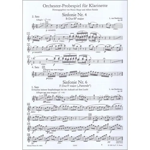 Orchester Probespiel - Clarinet