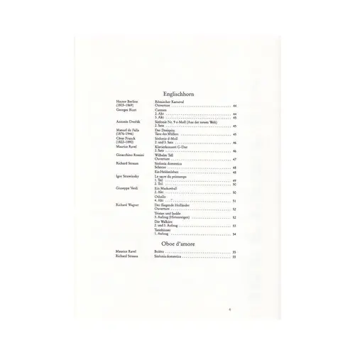 Orchester Probespiel - Oboe