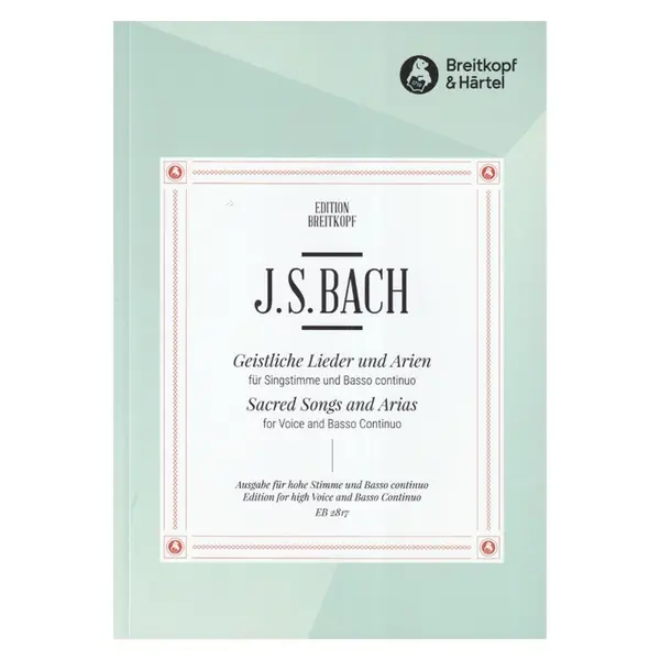 Sacred Songs and arias for voice and basso continuo