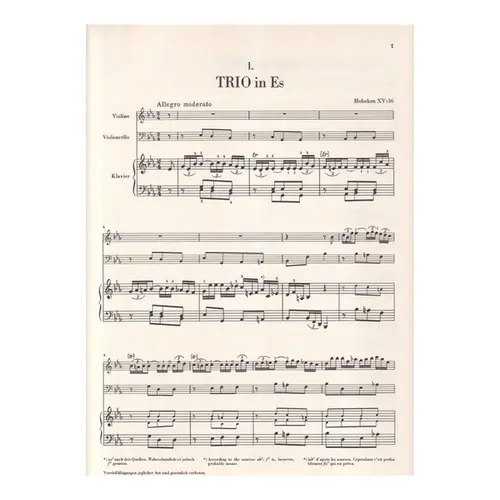 Klavier-Trios Vol.1 - Urtext