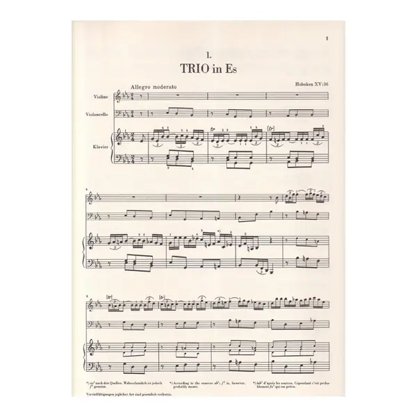 Klavier-Trios Vol.1 - Urtext