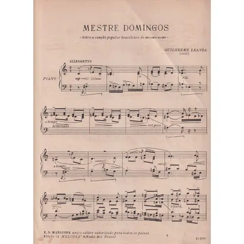 Mestre Domingos  (Edição Antiga)