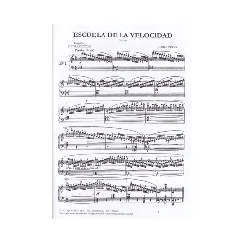 Escuela De La Velocidad - Op.299