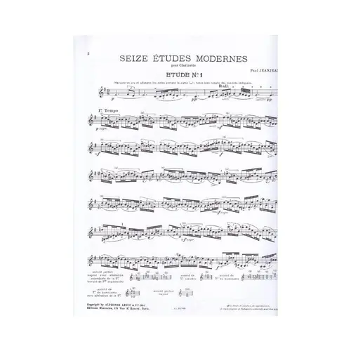 Seize Etudes Modernes
