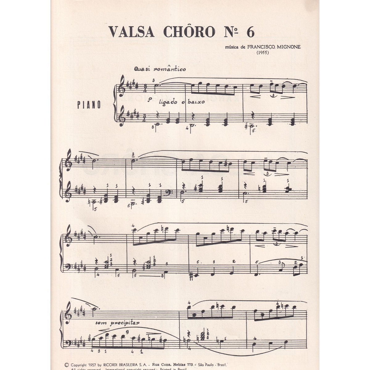 Valsa Choro N. 6 - Valsa Choro N. 6 - Ricordi