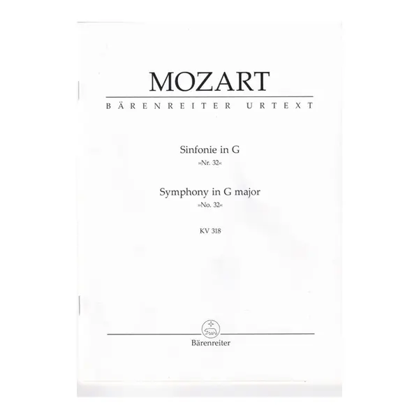 Symphony In G Major (Overture)  Kv 318