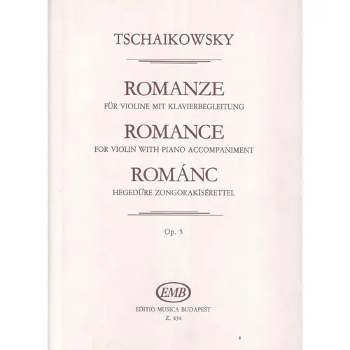 Romanze Fur Violine - Op.5