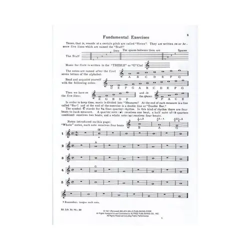 Eck Method For Flute - Vol. 1
