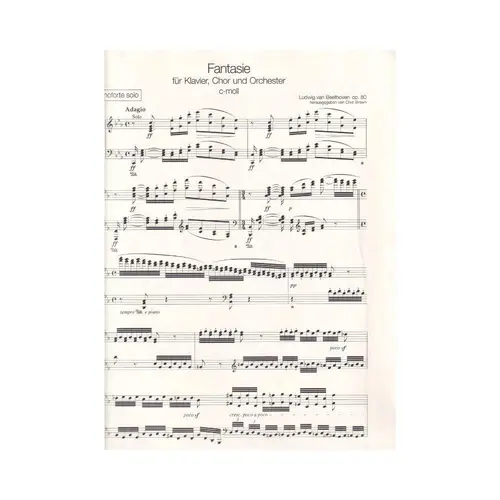 Fantasia Fur Piano, Chor Und Orchester Op.80 - Klavier Solo
