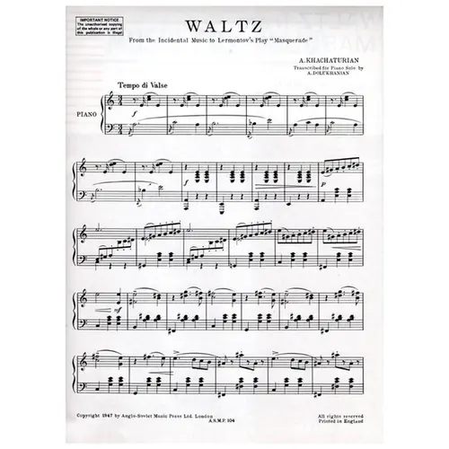 Waltz From Masquerade