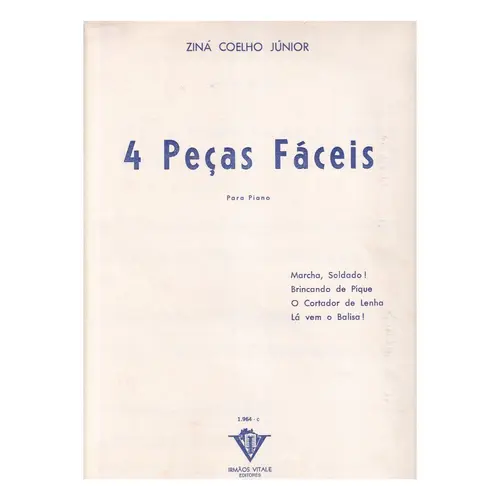 4 Peças Fáceis Para Piano