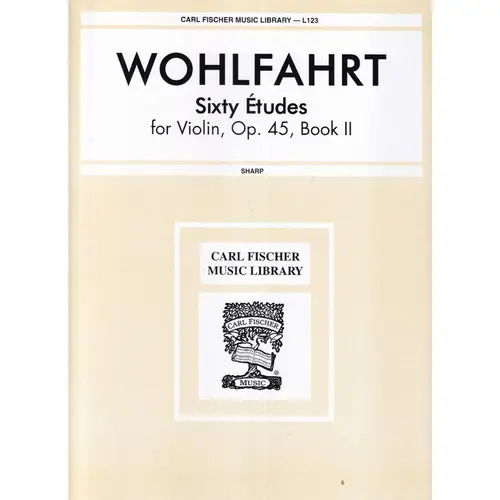 Sixty Etudes For Violin Op.45 Book 2