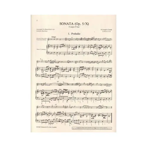 Sonata Op.5 N.10