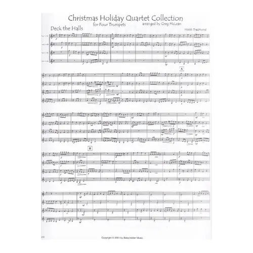 Christmas Holiday Quartet Collection - Trompete