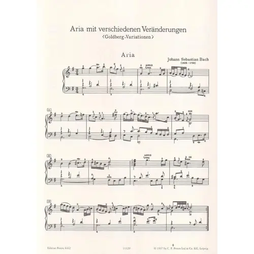 Aria Mit Verschiedenen Ver..Goldberg-Variationen
