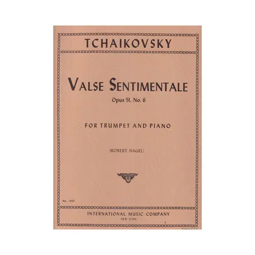 Valse Sentimentale For Trumpet And Piano - Op. 51 N.6