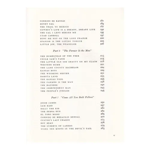 Songs Of The Great American West