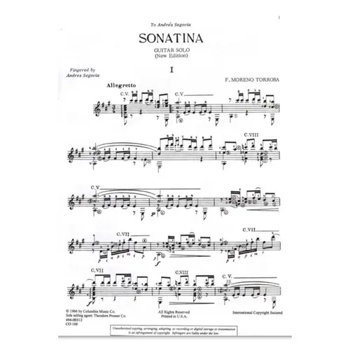 Sonatina (Guitar Solo)
